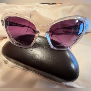 Michael Kors, clear shades with purple lens great used condition no prescription
